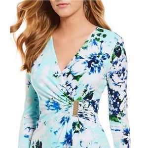 Calvin Klein Dresses - Calvin Klein 3/4 Sleeve Printed Mock Wrap Dress Calvin Klein Dresses - Calvin Klein 3/4 Sleeve Printed Mock Wrap Dress